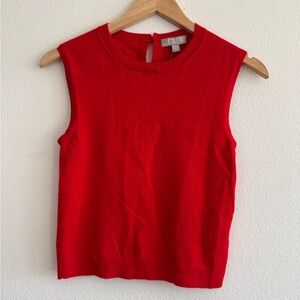 J.Crew featherweight cashmere-blend cropped sweater shell
In Red Arroyo, size XS